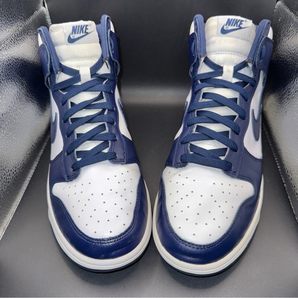 Size 10 - Nike Dunk High Midnight Navy Men DD1399-104 Clean No Box Good Cond